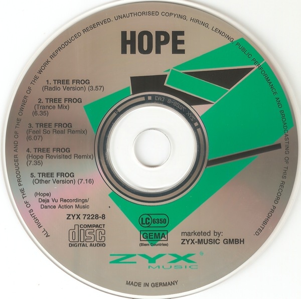 Hope - Tree Frog (1994) R-125412