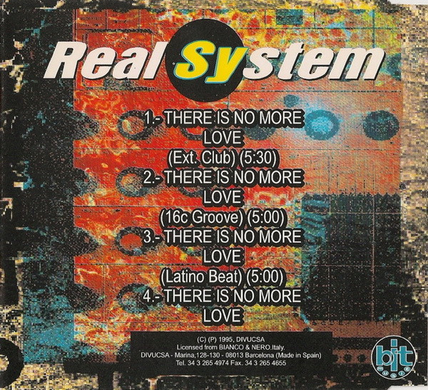 Real System - There Is No More Love (CDM - 1996) DJ MICKEY 11-03-2023 R-127712