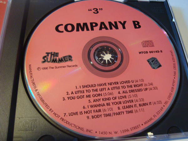 Company B - 3 (CD, Album) (Hot Productions; 1996 - 15/06/2021 R-134810
