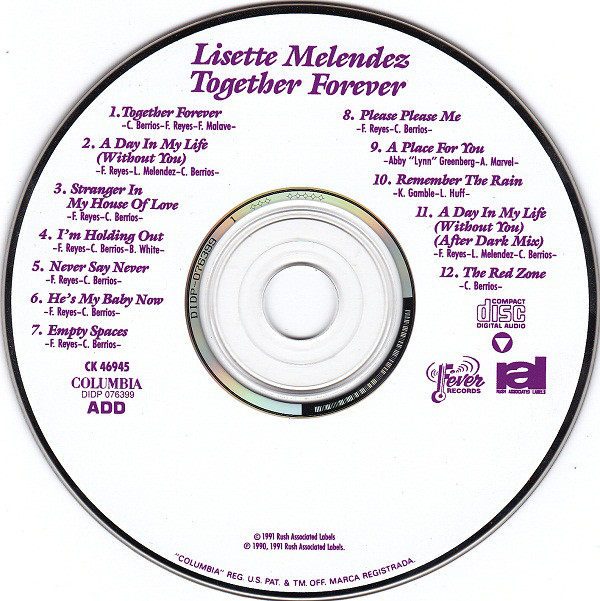 Lisette Melendez - Together Forever (1991) 12/02/2023 R-143311