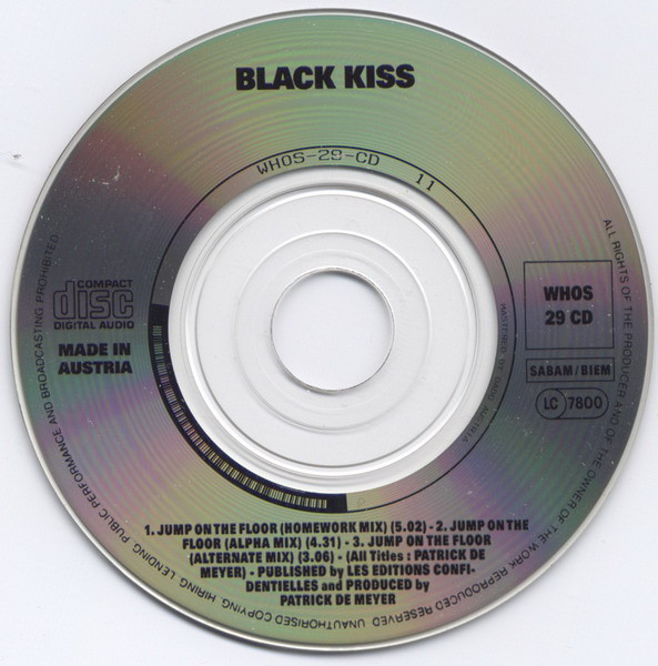 Black Kiss Featuring Cherita - Jump On The Floor (CDM) - 1990 R-580013