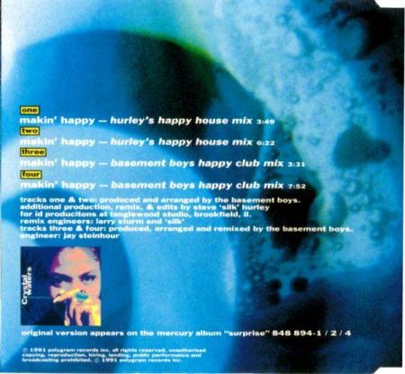 Crystal Waters - Makin' Happy (CD Single Mercury - 08/03/2023 R-724611