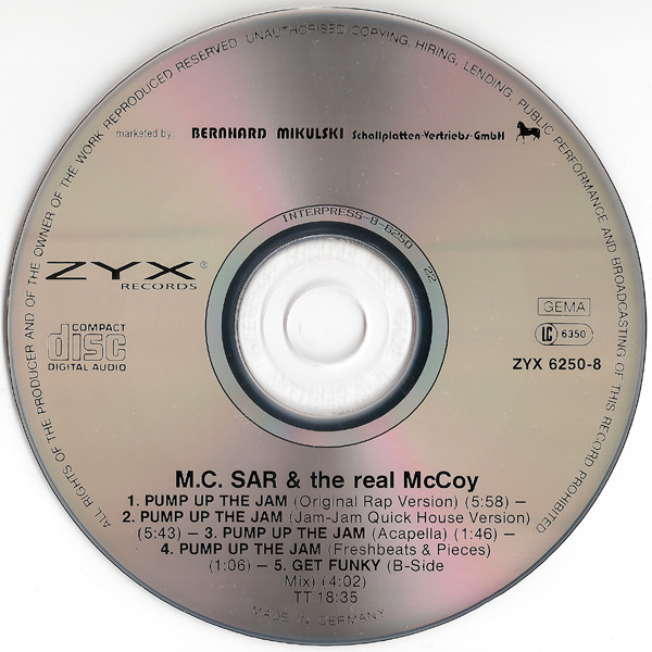 MC Sar & The Real McCoy - Pump Up The Jam - Rap ('89 - GER - CDM) - DJ MICKEY 11/03/2023 R-744611