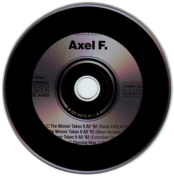 Axel F. - The Winner Takes It All '92 (Maxi CD 1992) 20/03/2023 R-825912