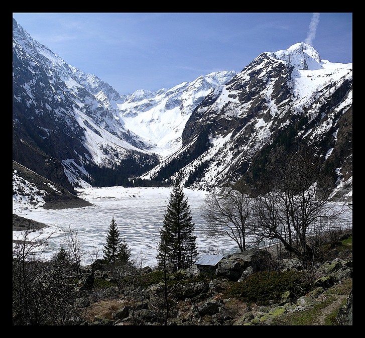 Balade dans les Ecrins, neige, lacs, montagnes, marmottes... P1340710