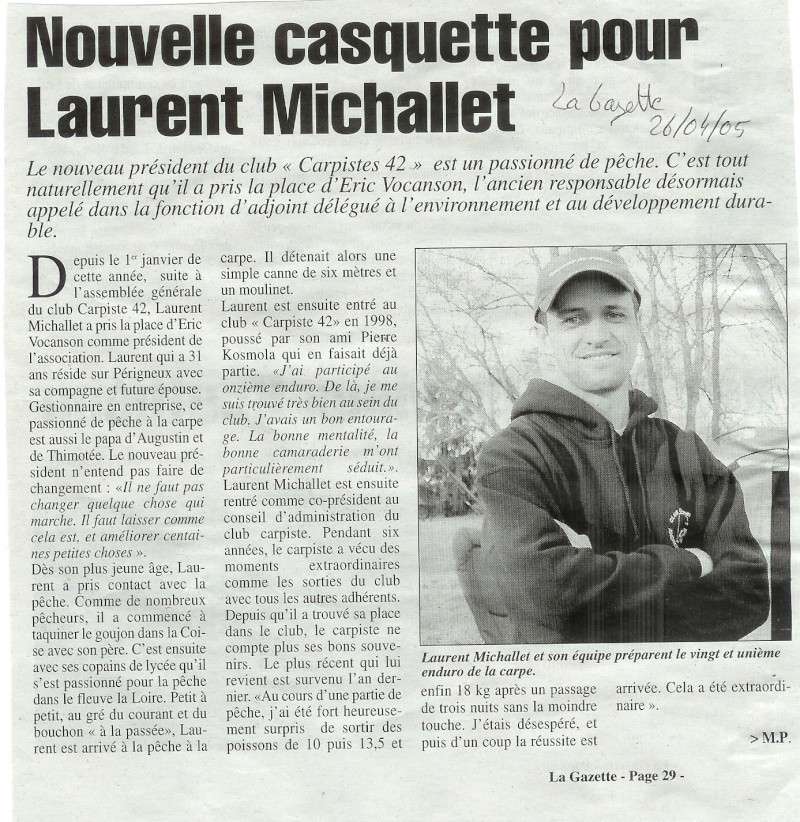 Portrait Laurent Michallet  La Gazette 26-04-2008 Mich10
