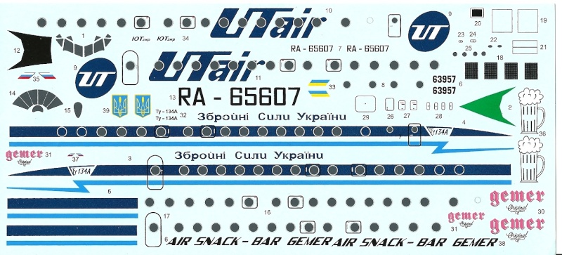 [Fly] Tupolev 134 A3 Decal10