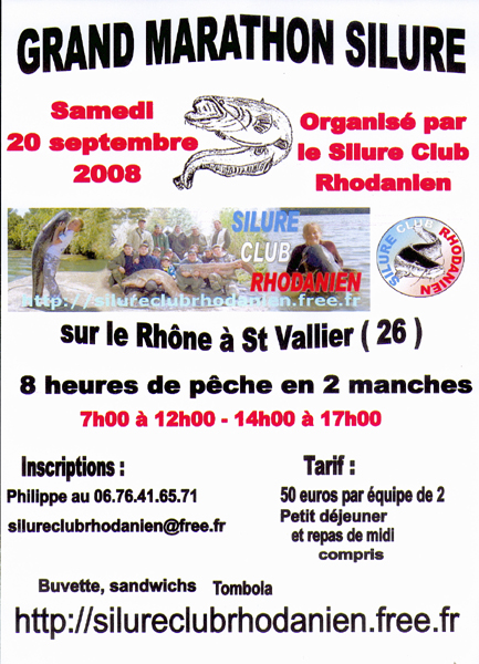 Marathon silure à St Vallier en septembre 2008 Marath10