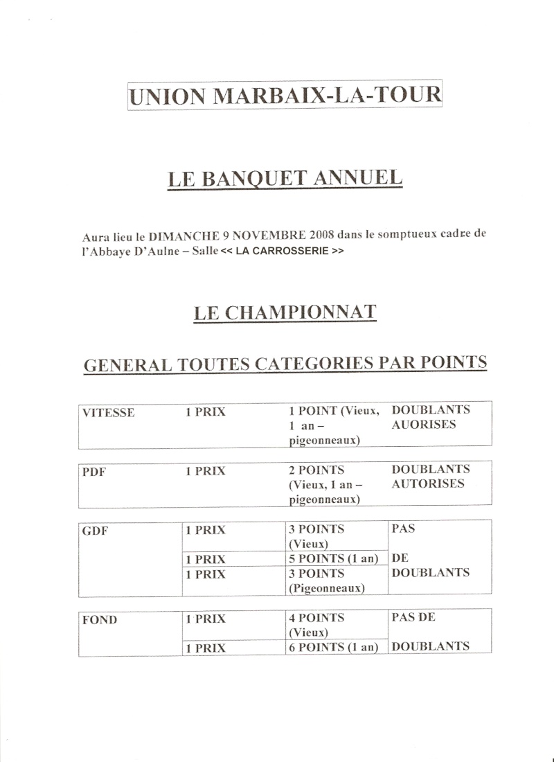 Itinéraire 2008 de la société Union Marbaix-La-Tour Numeri16