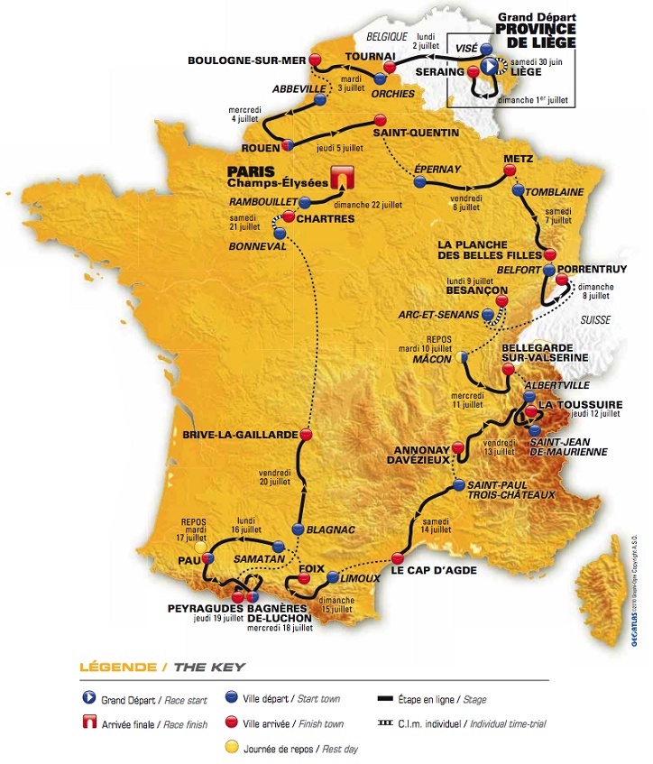 Tour de france 2012 Carte211