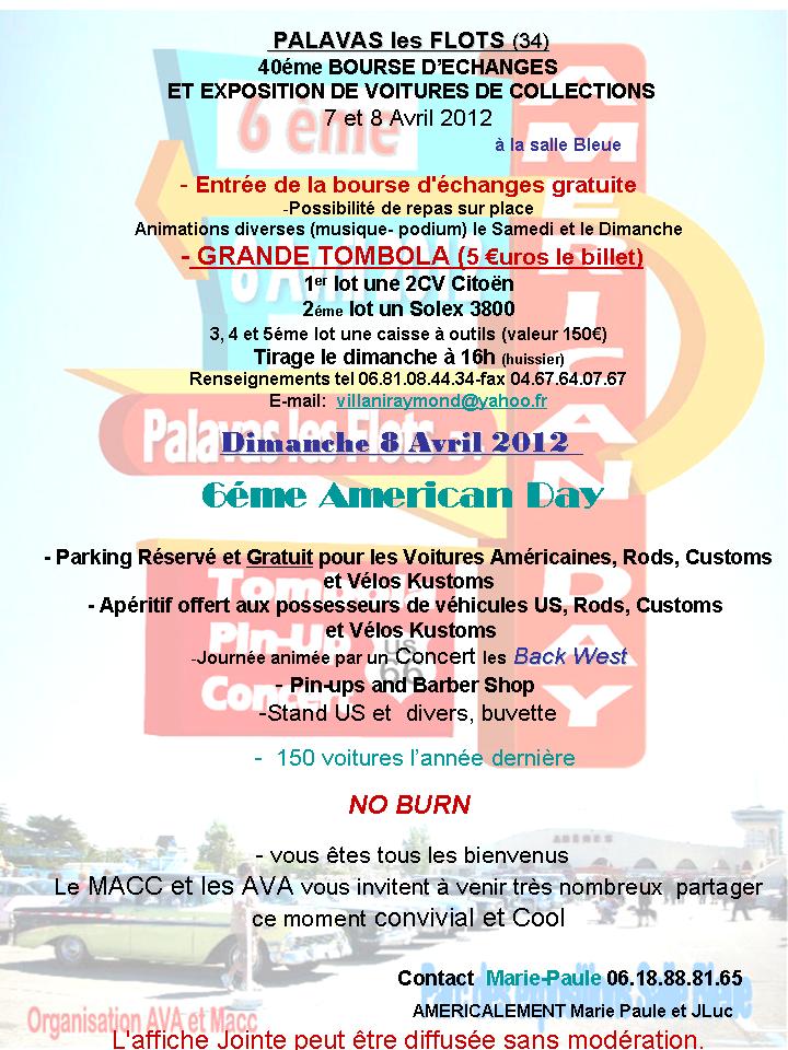 6ème American day le 8 avril 2012 à Palavas les Flots Flyer-10