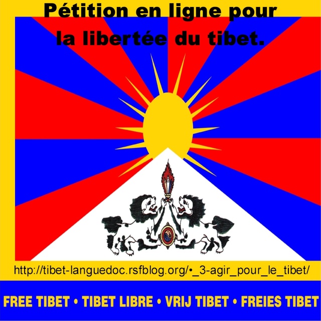 tibet libre pétition Projec25