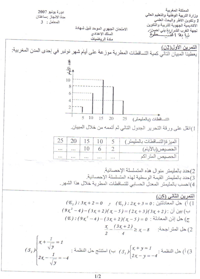 regio maths(college 05.06.07) Paho210