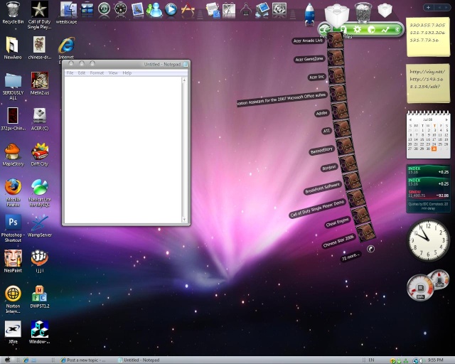 Get Vista to look like Mac OS X Leopard! 1 download thats all Aneioi10