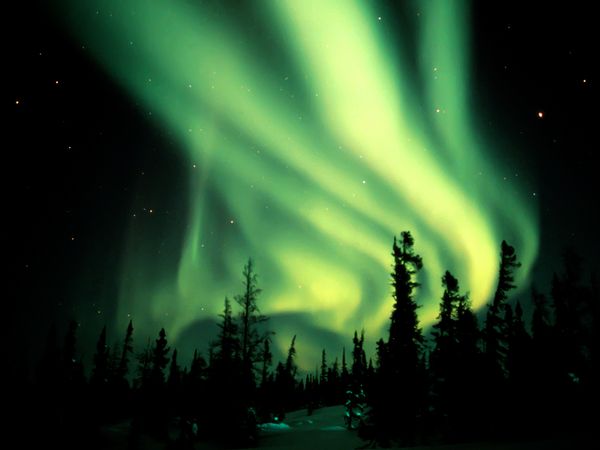 Đêm đông ở Churchill, Canada đẹp huyền ảo với cực quang  Greena10