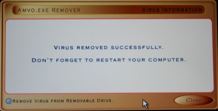  - Supprimer le virus- amvo.exe 110