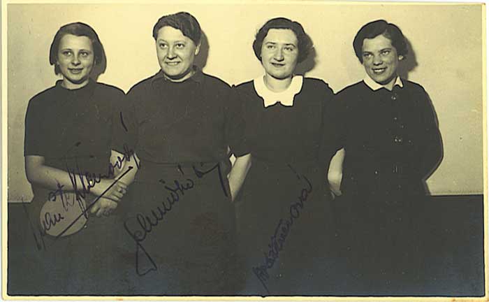 L'quipe womens tchque aux Championnats Mondiaux 1936 Czechw10