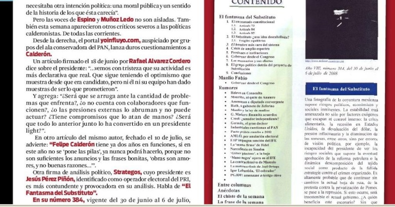 LA DERECHA QUIERE DESTITUIR A CALDERON, INQUIETANTE Indigo14