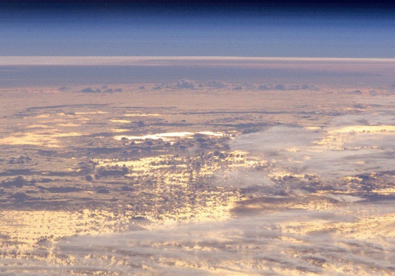 El cielo visto desde el espacio Puesta10