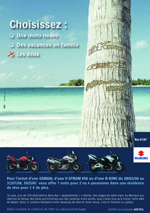 Suzuki vous offre vos vacances ! Vacanc10