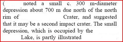 impact#389 : Ambar Lake (Structure proposée) Indice10