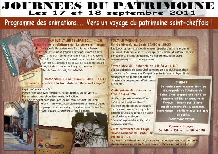 JOURNEES EUROPEENNES du PATRIMOINE - 2011 Progra10
