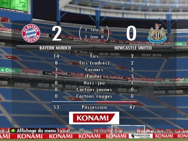 Bayern 2-0 Newcastle Fin15