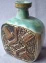 Tin glazed bottle vase Studio10
