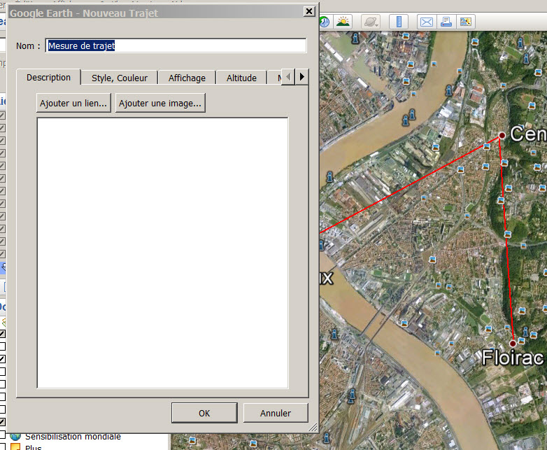 [résolu] ITINERAIRE pour Google Earth 14-04-13