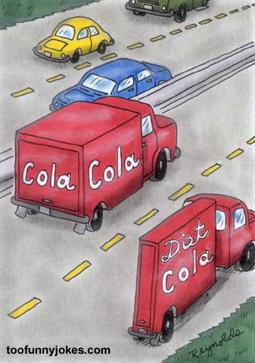 diet cola and cola Funny-12