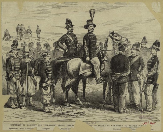 Belgian contingent to Mexico 1860s Belgme12