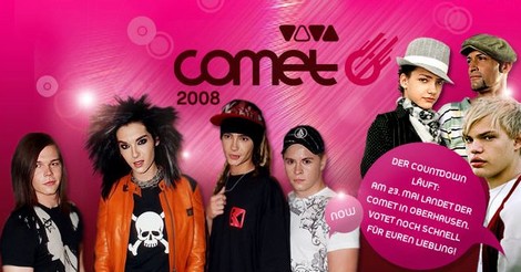 VIVA gets Tokio Hotel from overseas to the COMET 2008 in Oberhausen! 28331810