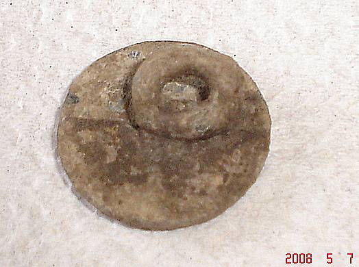 MXT, dimes, Kennedy coin, US pewter ? cast button 05-07-14