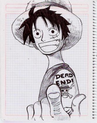 Dibujos de One Piece Luffy_10