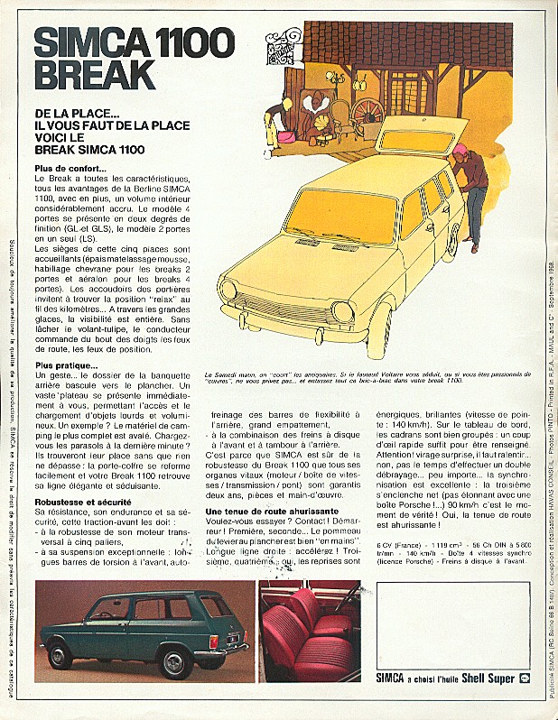 Catalogue [07] - Septembre 1968 - 1100 Break - F 6809-f13