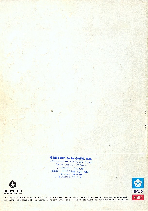 Catalogue [47] - 10/75 - Gamme 1100 - F 7510-f11