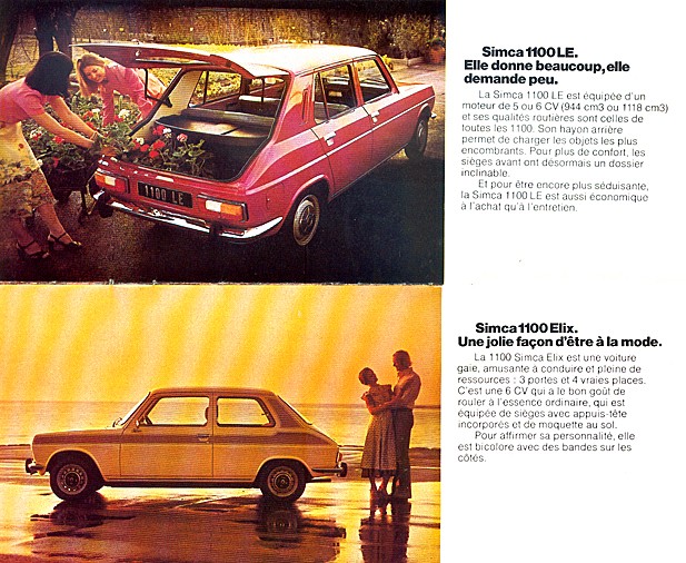 Catalogue [76] - Gamme Simca Année 1976 - F 76-410