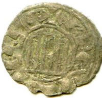 Dinero de Fernando IV (1295-1312), ceca Burgos Pepion10