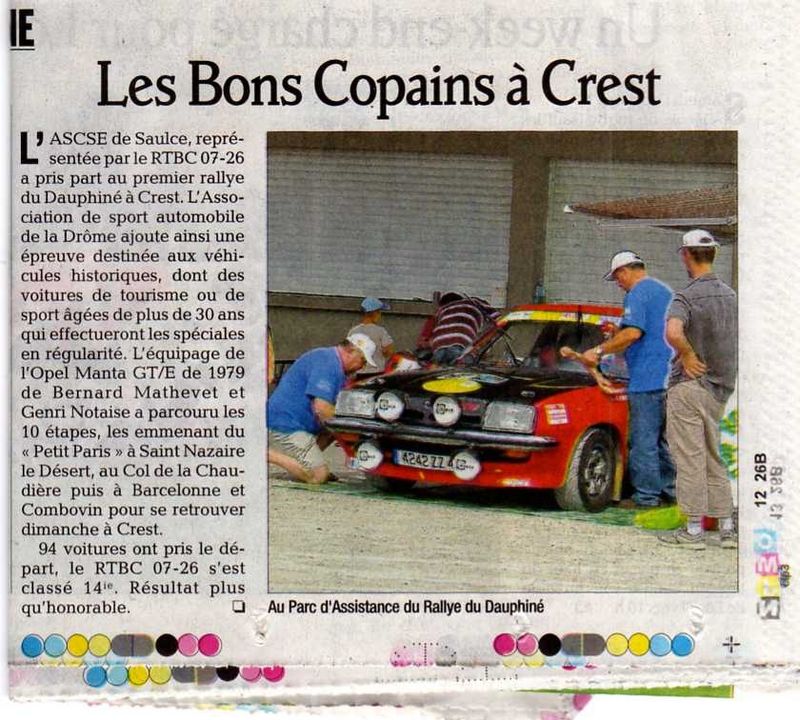 Revue de Presse 2011 Rallye10