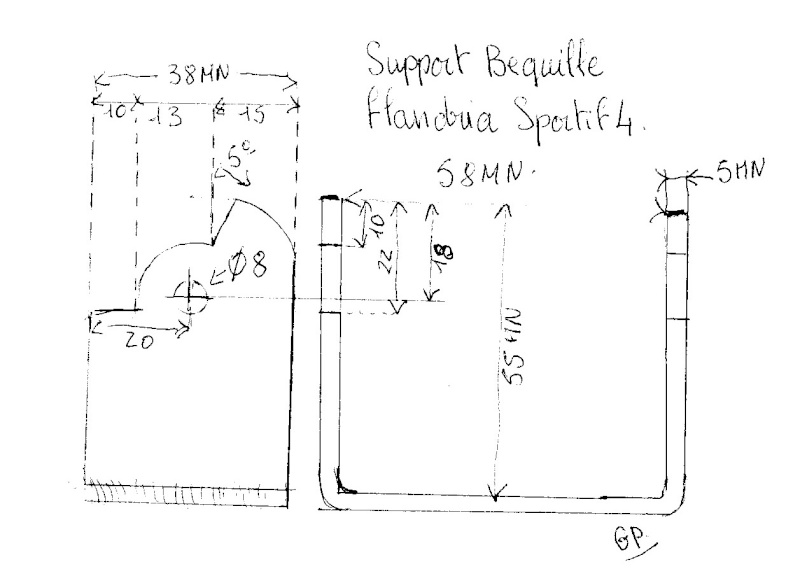 Fixation bequille flandria 26-03-10