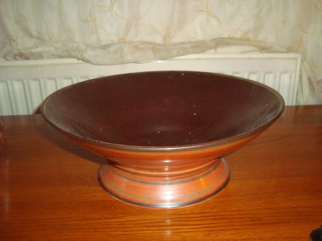 Brown Bowl Marked R 02610
