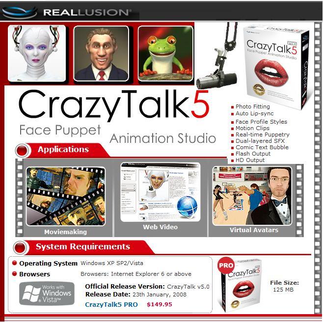 Crazy Talk 5 Pro Edition Crazyt10