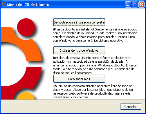 Instala Ubuntu como si fuera un programa de Windows Captur17