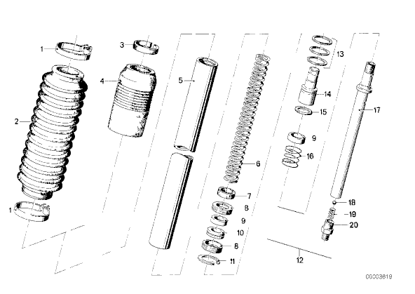 Tubes de fourche ATE dans fourreaux Brembo 1978a10