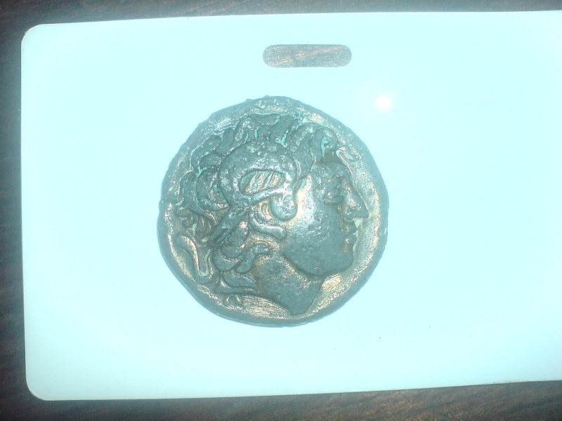 Reproducción moderna de moneda de Alejandro Magno 2a10