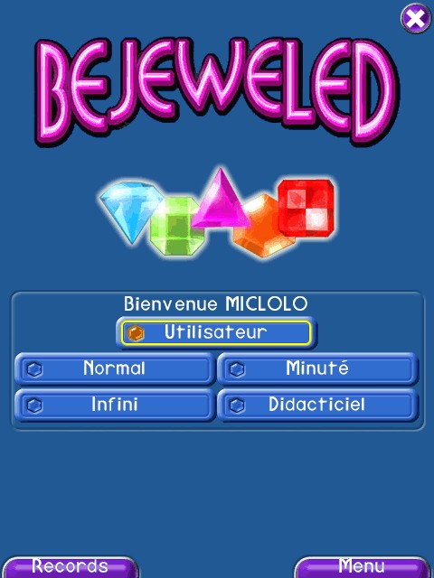 bejeweled v2.61 + bejeweled 2 v1.30 de astraware pour ppc Screen13