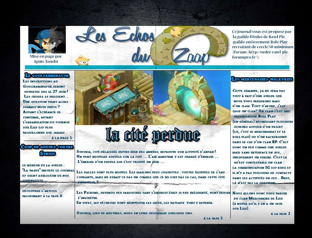 Mise en page Du journal " les échos du zaap "  Les_ec11