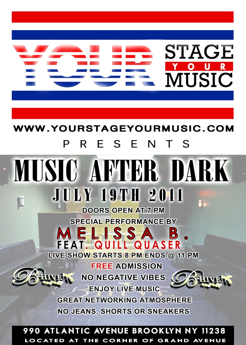  Melissa Bailey & Quill Quasar  performing live "MUSIC AFTER DARK"/ B-Hive lounge Meliss11