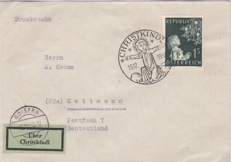 christkindl - Christkindl Stempel 195310