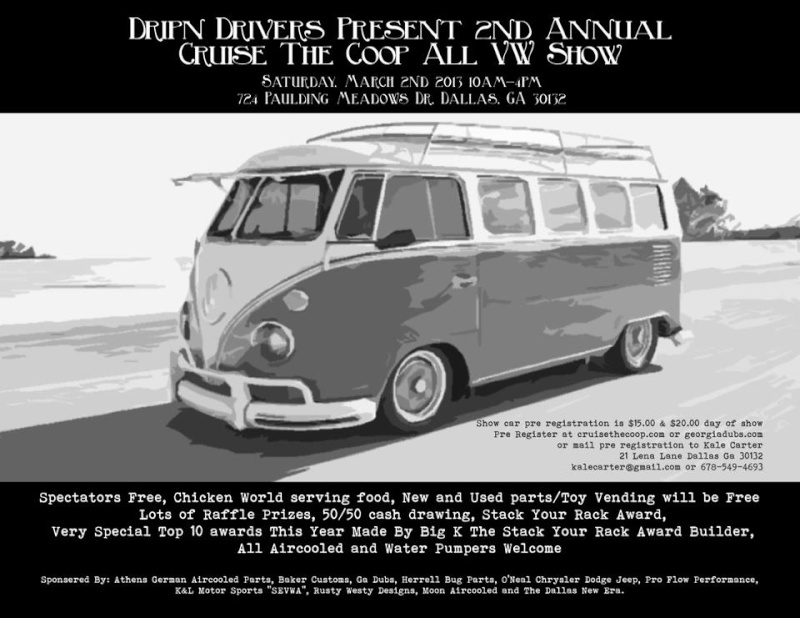 2nd Annual Cruise The Coop All VW Show Saturday March 2 2013 http://www.cruisethecoop.com 48103610